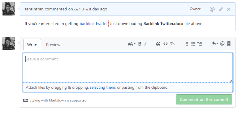 xây dựng backlink GitHub giá trị