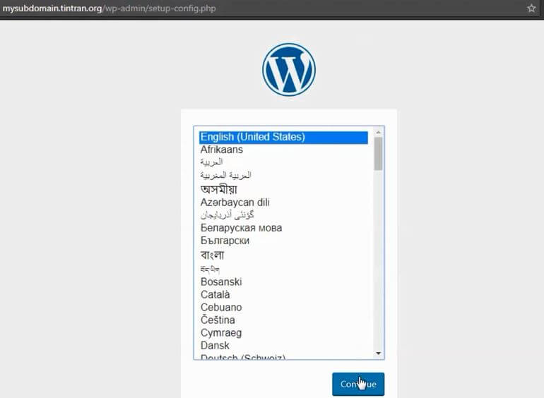 cài đặt wordpress trên hosting