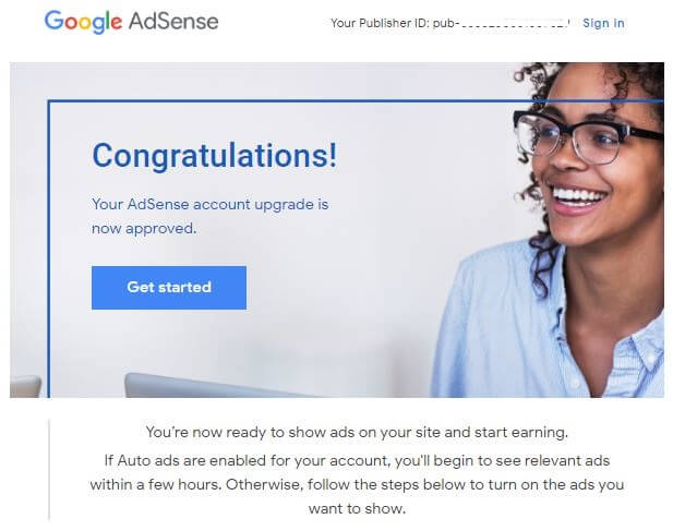 success google adsense