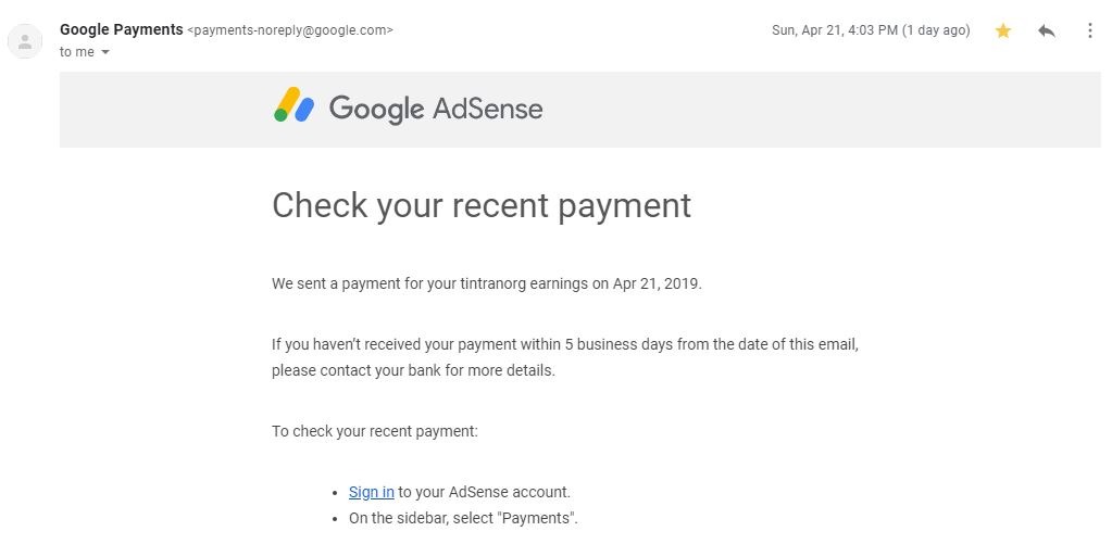cách nhận tiền google adsense