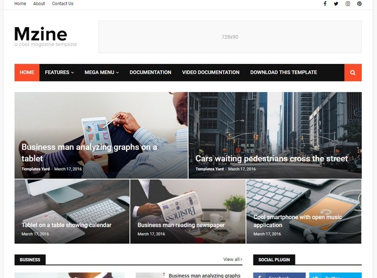 giao diện blogger template đẹp